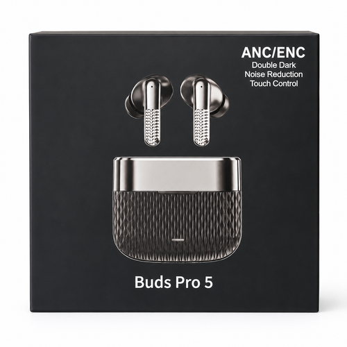 Buds Pro 5 Wireless Earbuds - Double Dark Edition
