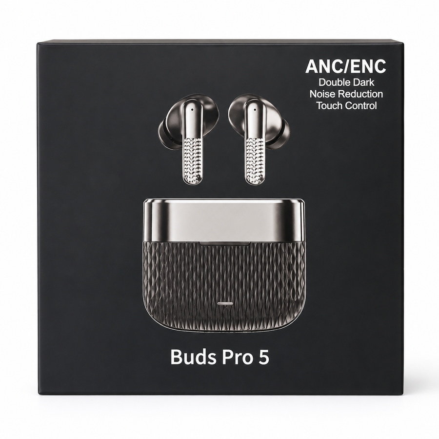 Buds Pro 5 Wireless Earbuds - Double Dark Edition