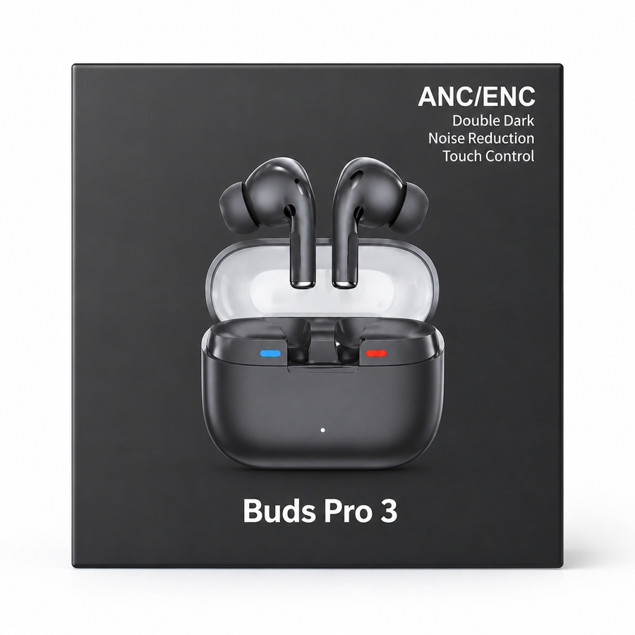 Buds Pro 3 Wireless Earbuds - Double Dark Edition