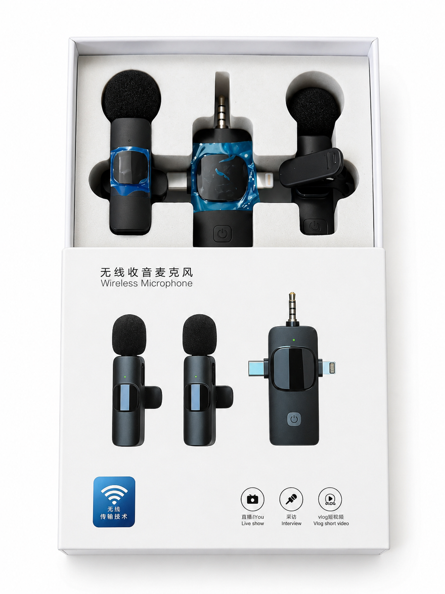 Azadi Sale Live Now! Wireless Microphone Kit For V-Logging