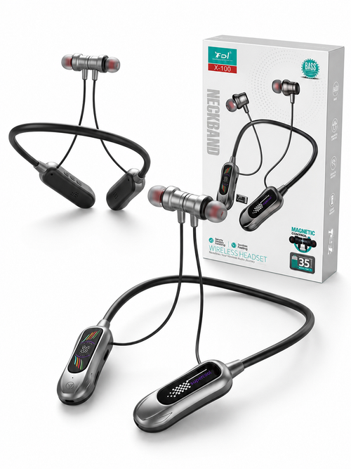 X-100 Wireless Neckband Bluetooth Headset