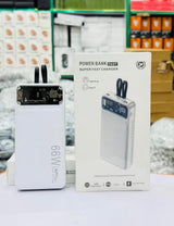 Azadi Sale😍 20,000 mAh Power Bank Fast Super Fast Charger 66W with Built-in Cables & LED Display