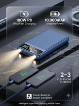 Azadi Sale Live Now! 10,000mAh Intelligent Super Fast Charging Power Bank | Travel-Ready