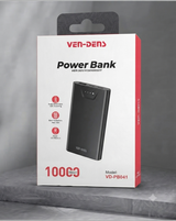 Azadi Sale Live Now! VEN-DENS 10,000mAh Fast Charging Power Bank VD-PB042 – Dual USB Portable Charger