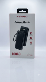 Azadi Sale Live Now! Ven-Dens 10,000mAh Fast 100W PD Power Bank with Built-in Cables Ven-Dens Premium White 100W Power Bank - 10,000mAh Fast Charging Station Ven-Dens Super Charger: 10,000mAh Portable Power Bank with Integrated Multi-Cables.